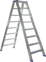 Escalo sparta duo aluminium   Industriële aluminium trapladder dubbel   8 treden