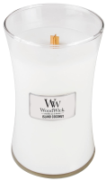 WoodWick geurkaars   Large Hourglass   Island Coconut