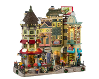 Lemax   'Jingle Bell Bazaar'   Verlichte Facade   Exclusief adapter (Werkt op batterijen)