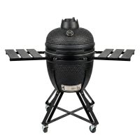 HEAT Premium Kamado Barbecue Fyregg 18 Inch   Zwart   Compleet