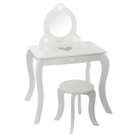 Atmosphera kaptafel en krukje voor kinderen   Kindermeubel   71,5x50,5x91cm