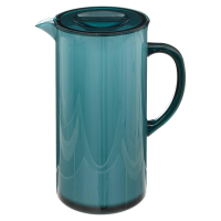 5Five Petr Square Karaf   1950 ml   Petrol Blauw   Kunststof
