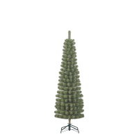 Black Box Charlton Pilar smalle kunstkerstboom   185 cm   groen   Diameter 53 cm   280 tips   metalen voet