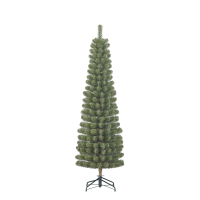 Black Box Charlton Pilar smalle kunstkerstboom   215 cm   groen   Diameter 56 cm   362 tips   metalen voet