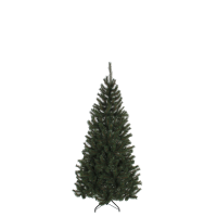 Black Box Kingston kunstkerstboom   155 cm   groen   Diameter 86 cm   345 tips   metalen voet