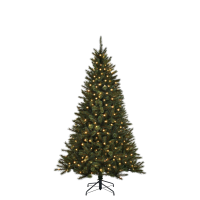 Black Box Toronto kunstkerstboom   185 cm   groen   Diameter 114 cm   190 ledlampjes   715 tips   metalen voet