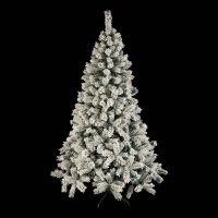 Windy Peak kunstkerstboom   150 cm   groen   besneeuwd   Diameter 83 cm   289 tips   metalen voet