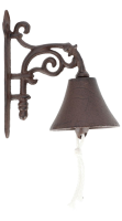 Esschert Design klassieke gietijzeren deurbel Flower