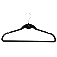 Basic Kledinghangers   Zwart Velvet   Anti slip   8 Stuks
