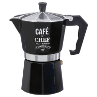 Secret de Gourmet Percolator Espresso Maker   Zwart   6 Kopjes   300ml