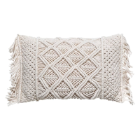 Atmosphera Sierkussen Macramé 30x50 cm   Ecru   Woonkamer Decoratie   Katoen & Polyester