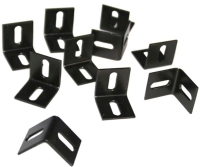 ACD L klemmen zwart   10 stuks