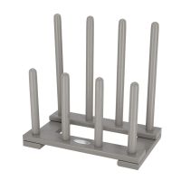 Esschert Design houten laarzenrek   Grijs