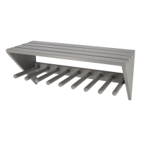 Esschert Design muurlaarzenrek grijs   LxBxH: 76x31,3x35cm