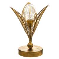 Atmosphera Tafellamp Leaf   Art Deco   H25 cm   Goud