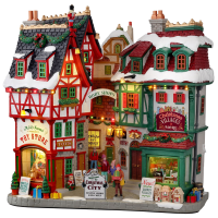 Lemax   'Christmas City'   Verlicht gebouw   Exclusief adapter (werkt ook op batterijen)