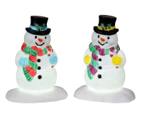Lemax   'Holly Hat Snowman'   Verlicht accessoire   Exclusief adapter