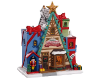 Lemax   'Nancy's Christmas Boutique'   Verlicht gebouw   Exclusief adapter (werkt ook op batterijen)