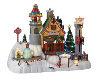 Lemax   'North Pole Fun Fair'   Verlichte attractie met animatie & muziek/geluid   Inclusief adapter