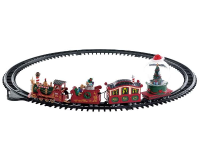 Lemax   'North Pole Railway'   Verlichte trein met animatie & muziek/geluid   Werkt op batterijen