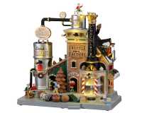 Lemax   'The Christmas Chocolatier Truffle Factory'   Verlichte Attractie met animatie, muziek   Inclusief adapter