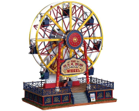 Lemax   'The Giant Wheel'   Verlichte attractie met animatie & muziek/geluid   Inclusief adapter
