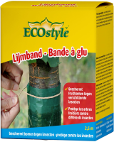 Ecostyle lijmband   2,5 meter   tegen rupsen, mieren en bladluizen in (fruit)bomen
