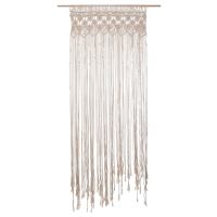 Atmosphera macrame gordijn 'Bohemian Summer'   Ivoor wit   90 x 200 cm   Exotische Sfeer voor een Stijlvol Interieur