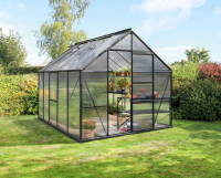 Vitavia Meridian 1 serre   8,3m²   met 6 mm polycarbonaat   Zwart