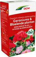 DCM meststof voor geraniums & bloeiende planten 1,5 kg voor 20 m²   Bio