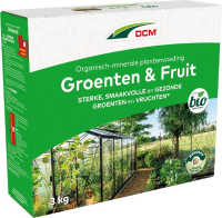 DCM meststof voor groenten & fruit – 3 kg   voor 18,75 m² – bio