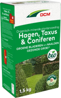 DCM meststof voor hagen, taxus & coniferen 1,5kg   BIO
