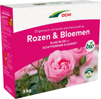 DCM meststof voor rozen & bloemen   3 kg    voor 40 m²   Bio