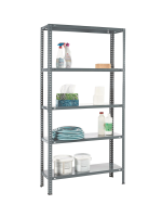 Practo Home metal rack 131 grijs   Metalen opbergrek   30x90x180cm