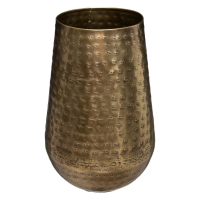 Atmosphera Bloemenvaas Metaal 15x23 cm   Goudkleurig   Metallic