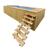 Simpool 4, 5 & 7   houten open trap