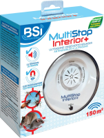 BSI 'Multistop Interior Plus' ultrasone ongedierteverjager 150m²   ultrasoon én elektromagnetisch