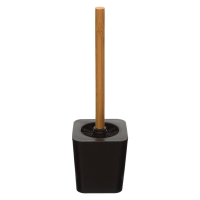 5Five Natureo Toiletborstel met houder   Bamboe/Zwart   45 cm