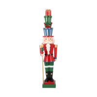 Timstor notenkraker met cadeautjes   rood, groen & blauw   51 cm