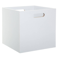 5Five Houten opbergdoos   31x31x31 cm   Wit