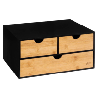 5Five Bava Bureau Organizer   3 lades   32 x 25 x 16 cm   Zwart