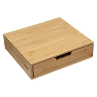 Bamboe Capsulehouder   Voor Grote Capsules   Met Lade   Tot 36 stuks