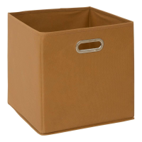 5Five Linnen Opbergdoos   Mosterdgeel   31x31x31 cm   29 Liter