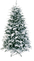 Oslo Snow Pine kunstkerstboom   150 cm   groen   Diameter 88 cm   1.110 Tips   besneeuwd   metalen voet