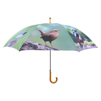 Esschert Design paraplu vogels   Paraplu met vogelprint   120 x 120 x 95 cm