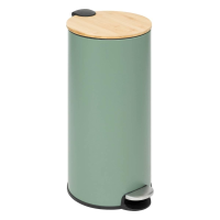 5Five Bamboe Pedaalemmer   30 Liter   Groen   Softclose