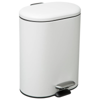 5Five Siliflex Pedaalemmer   Wit   6 Liter   Softclose   15x24x30 cm