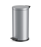 Hailo hailo solid l   18l (3*) zilver   Huisafval   28x28x53cm   gelakt staal / verzinkt   18 liter