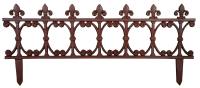 Esschert Design Gietijzeren perkhek met Franse lelie 82x36cm
