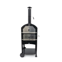 HEAT Pizzaoven Ovnhus   Houtgestookt met Barbecue Grill   161 cm